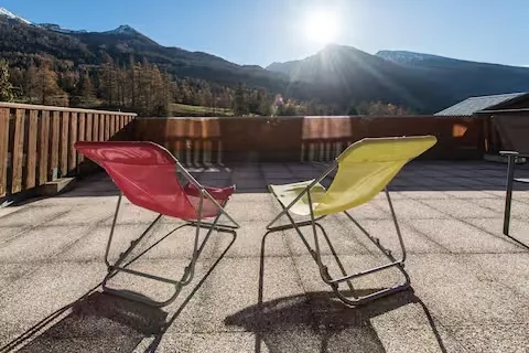 Terrasse de l'appartement Patio à Val Cenis